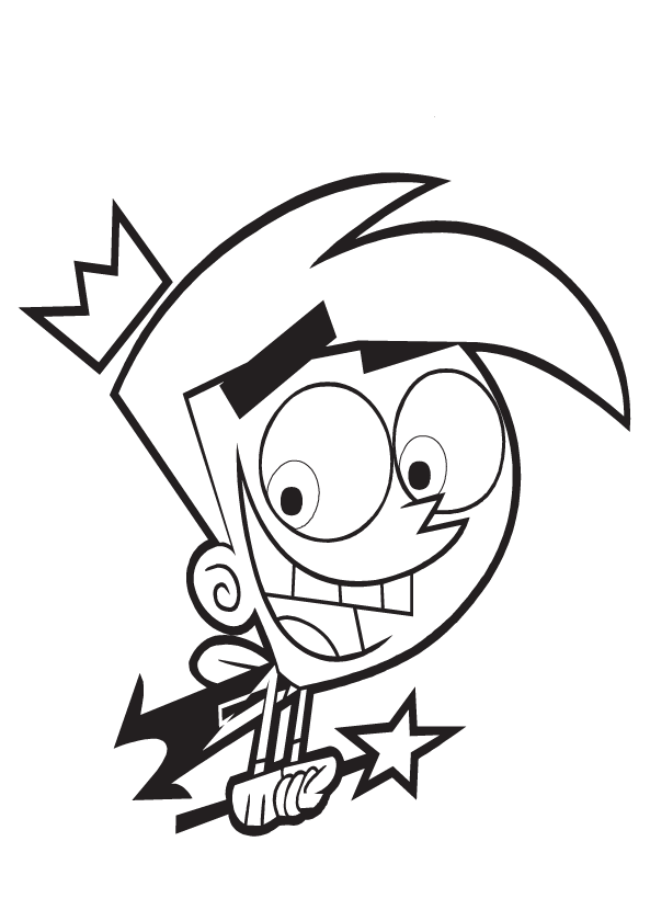Cartoon Coloring Pages Fairly Odd Parents