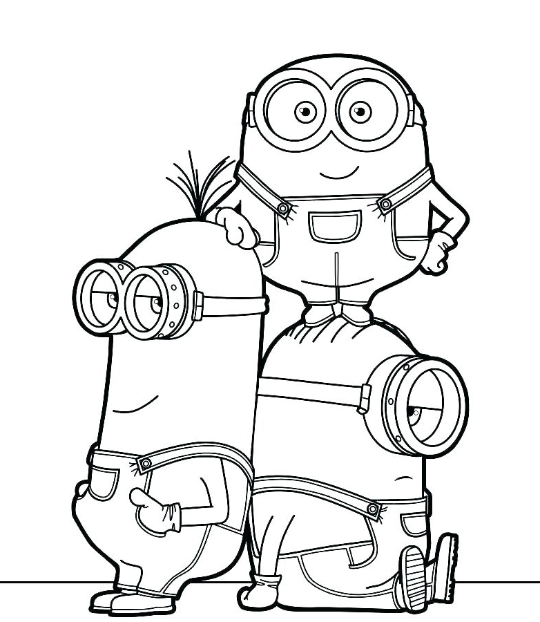Cartoon Coloring Pages Minions