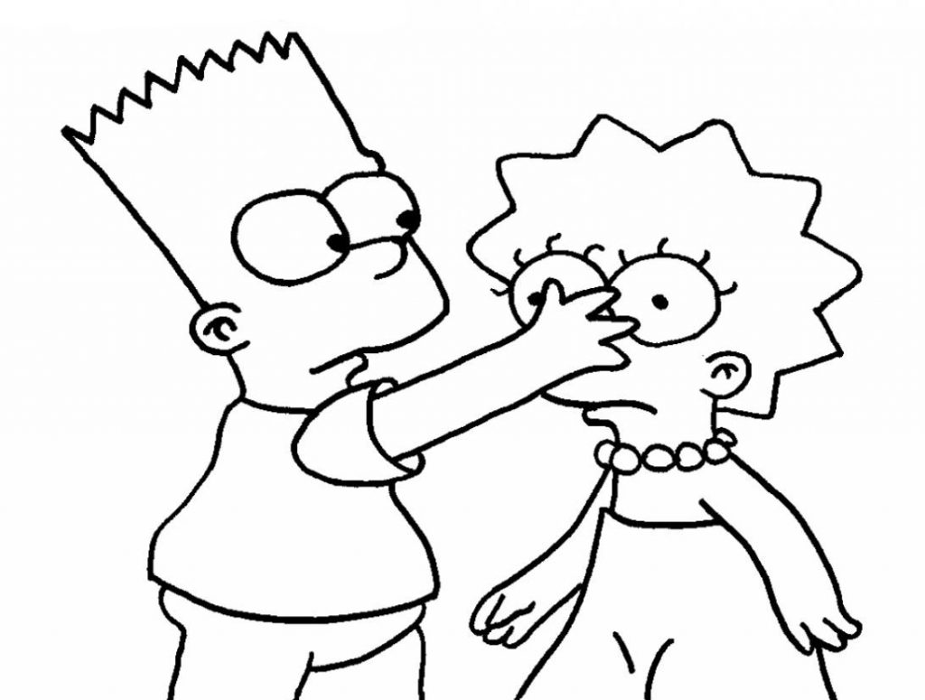 Cartoon Coloring Pages SImpsons