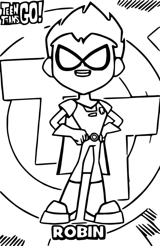 Cartoon Coloring Pages - Teen Titans