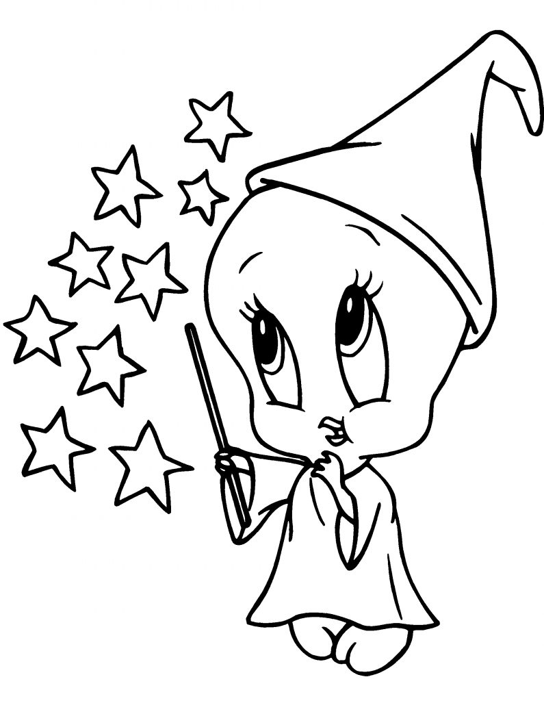 Cartoon Coloring Pages Tweety