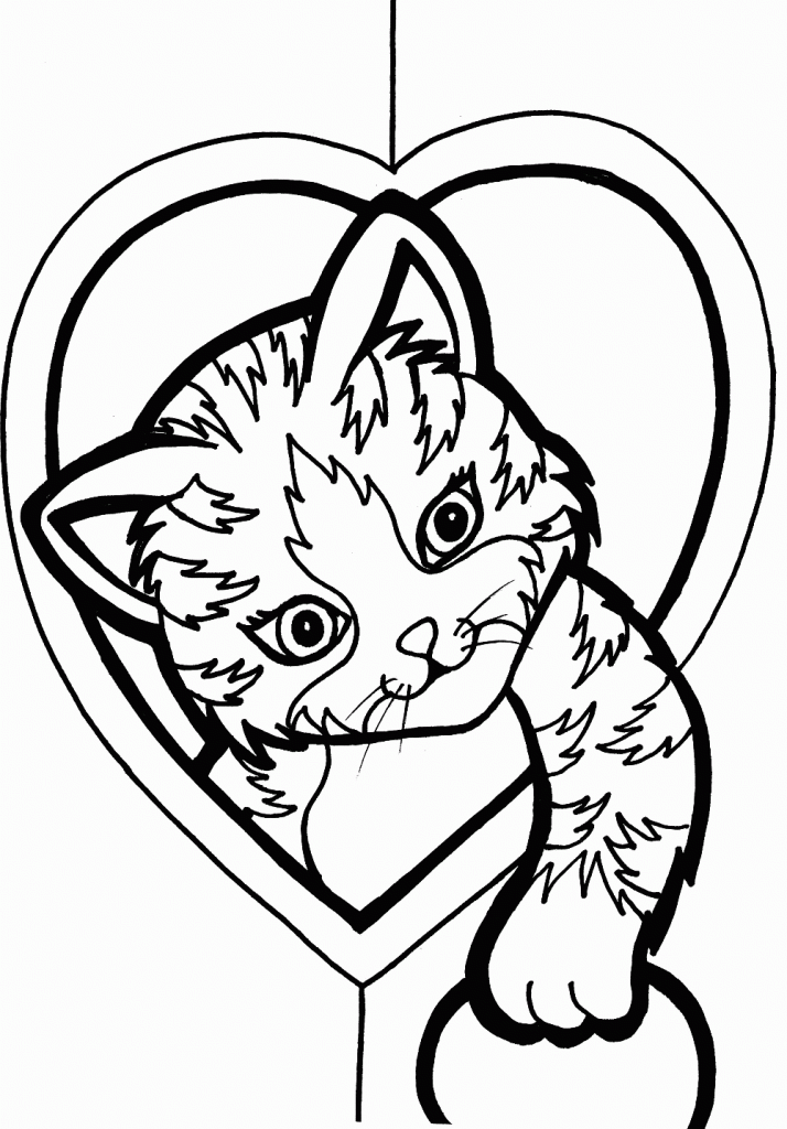 Cute Coloring Pages Kitten