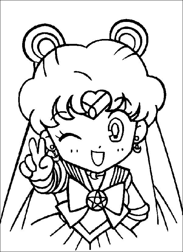 Cute Sailor Moon Coloring Page