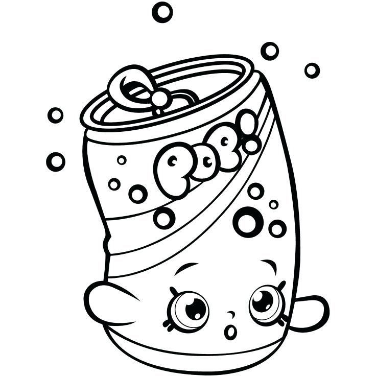 Cute Shopkins Coloring Page