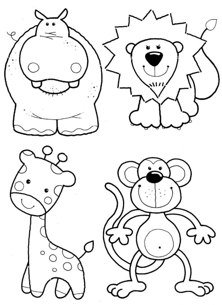 Cute Wild Animal Coloring Pages Zoo