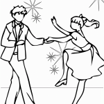 Dance Coloring Pages