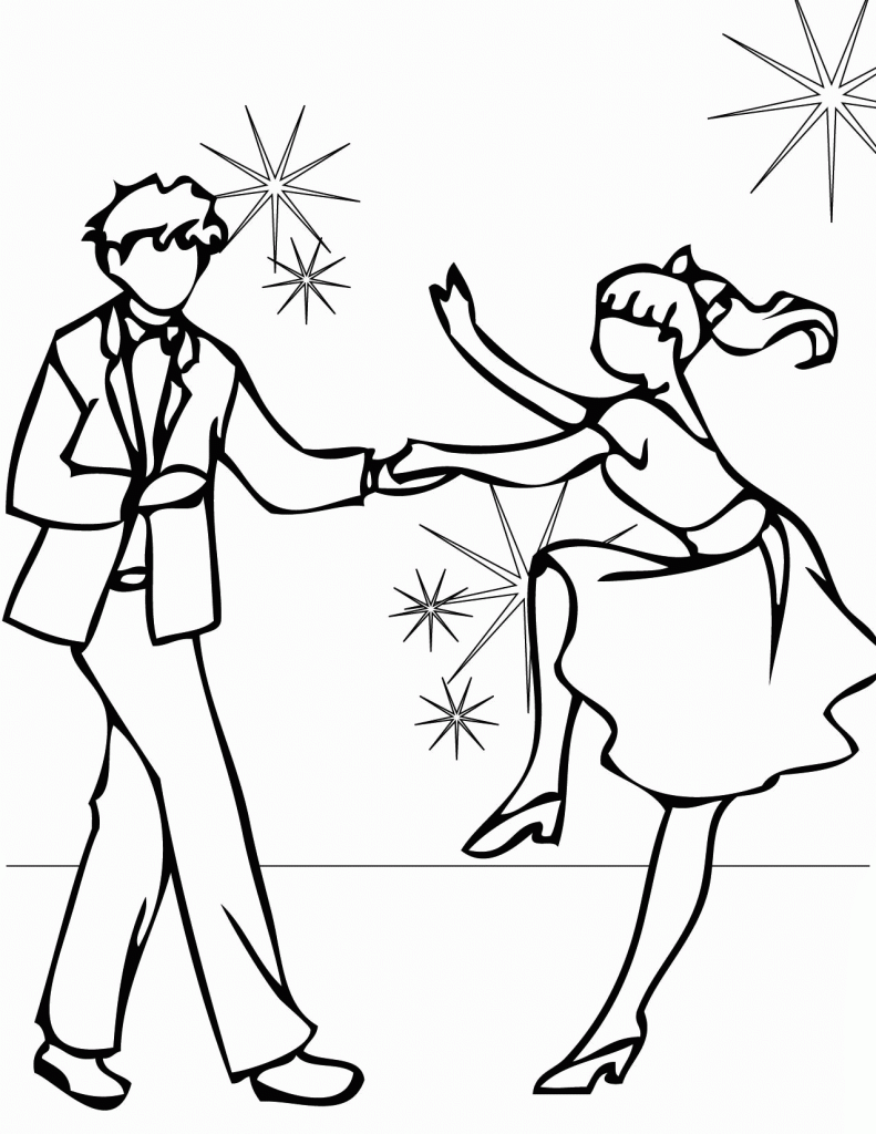 Dance Coloring Pages