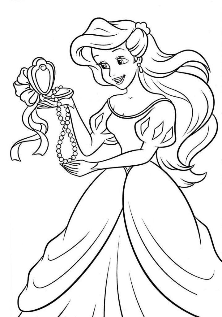 Disney Coloring Pages - Ariel with Legs