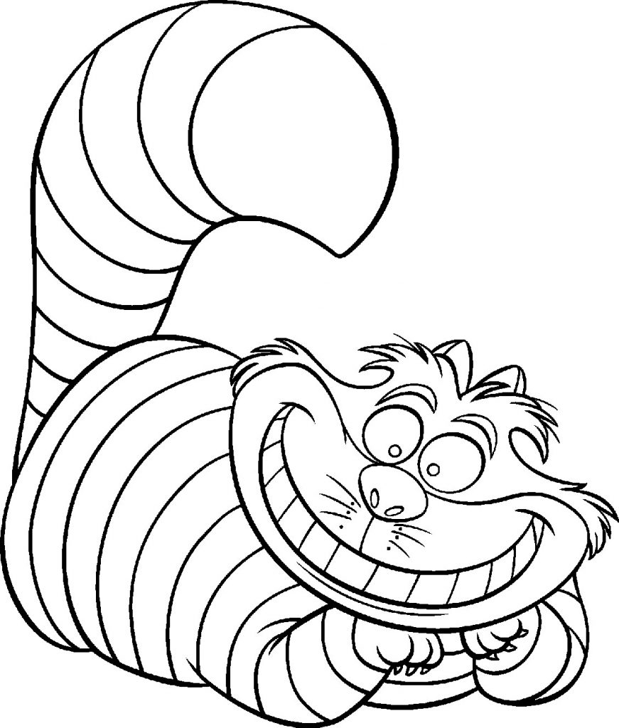 Disney Coloring Pages - Cheshire Cat