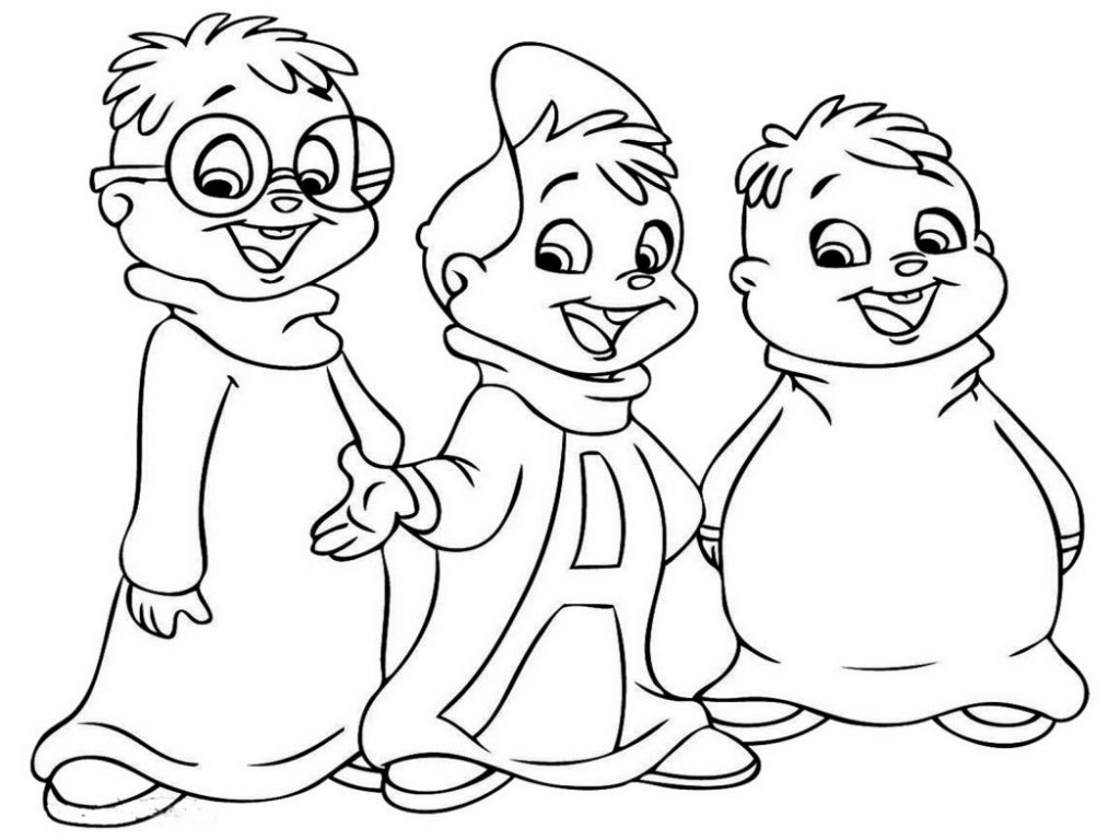 Disney Coloring Pages - Chipmunks