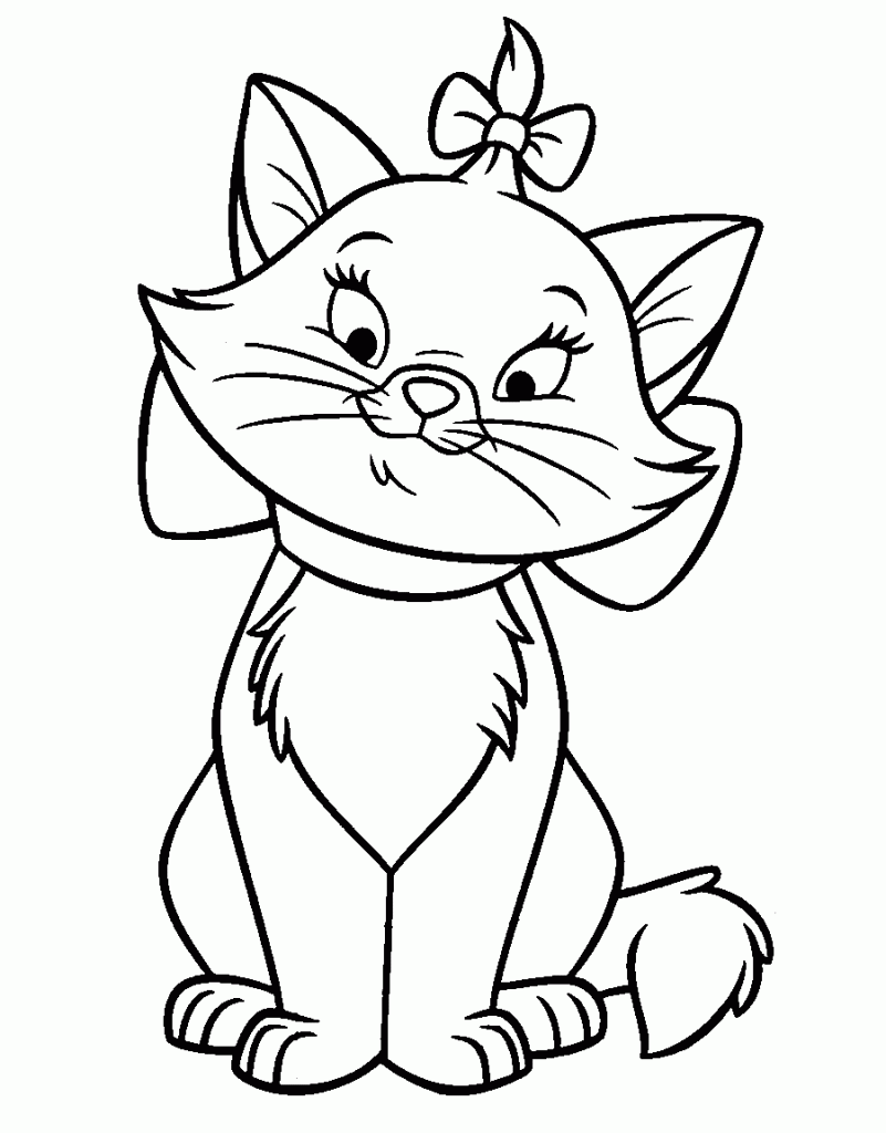 Disney Coloring Pages - Marie