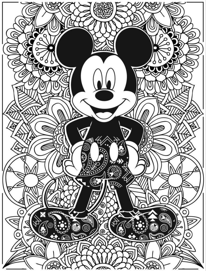 Disney Coloring Pages - Micky Mouse