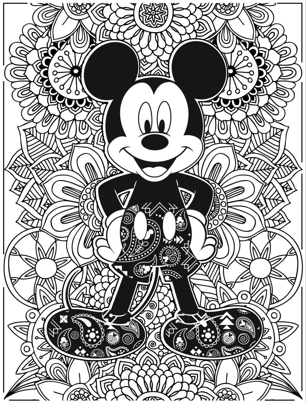 42+ Coloring Page Of Disney Characters Images
