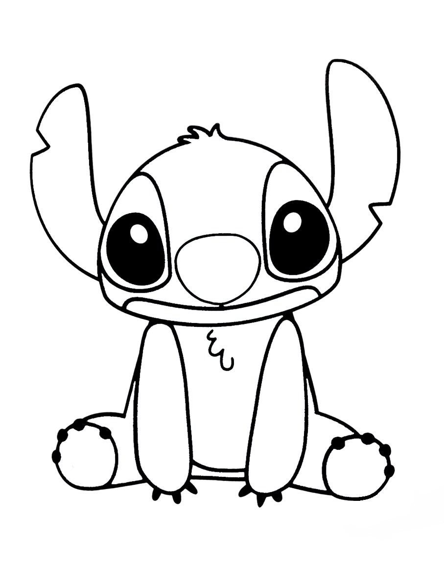 Stitch Disney Christmas Coloring Pages