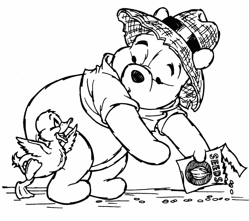 Disney Coloring Pages - Winnie the Pooh