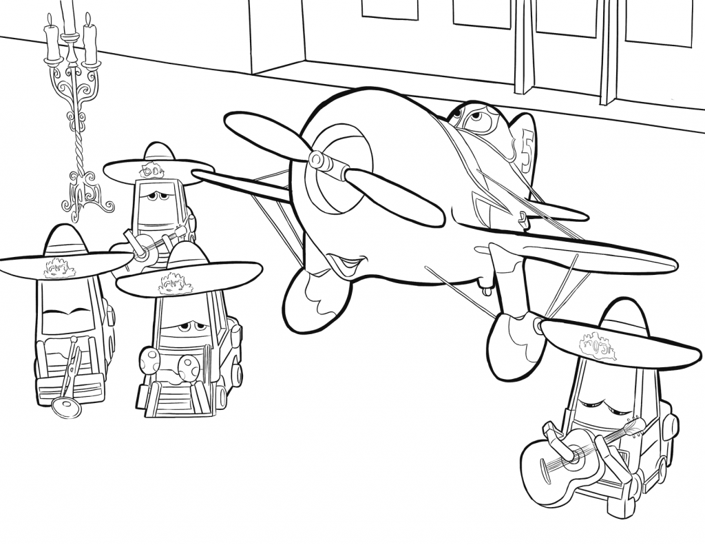 Disney Planes Coloring Page Printable