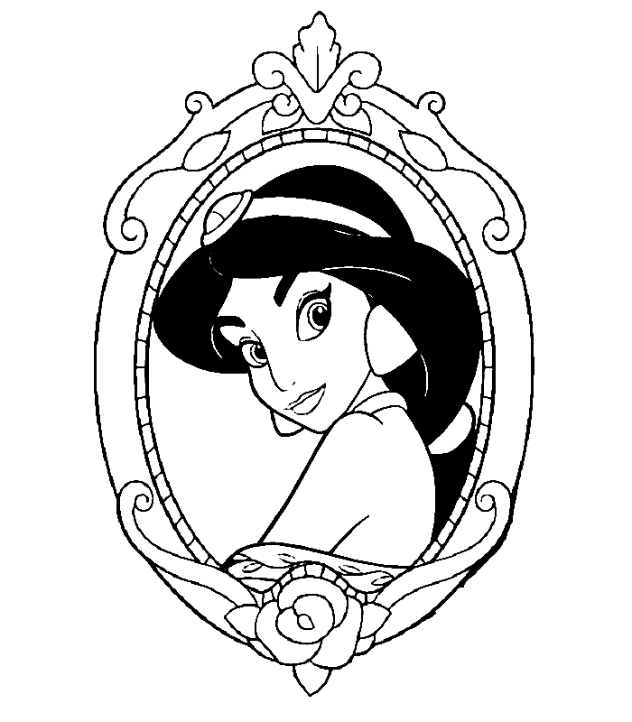 Disney Princess Jasmine Coloring