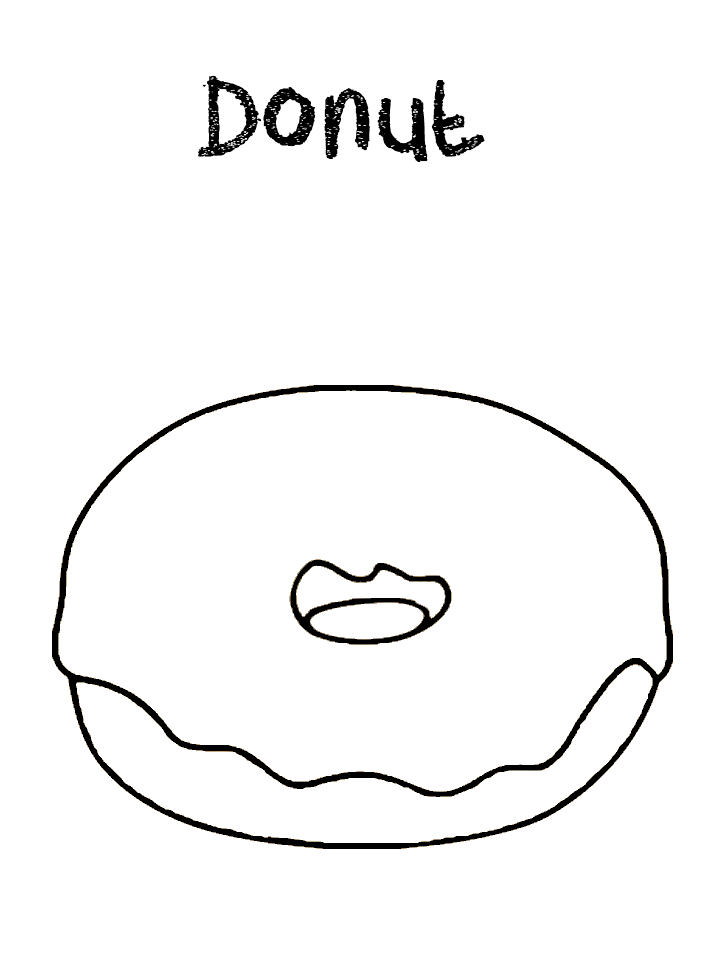 Donut Coloring Pages - Best Coloring Pages For Kids