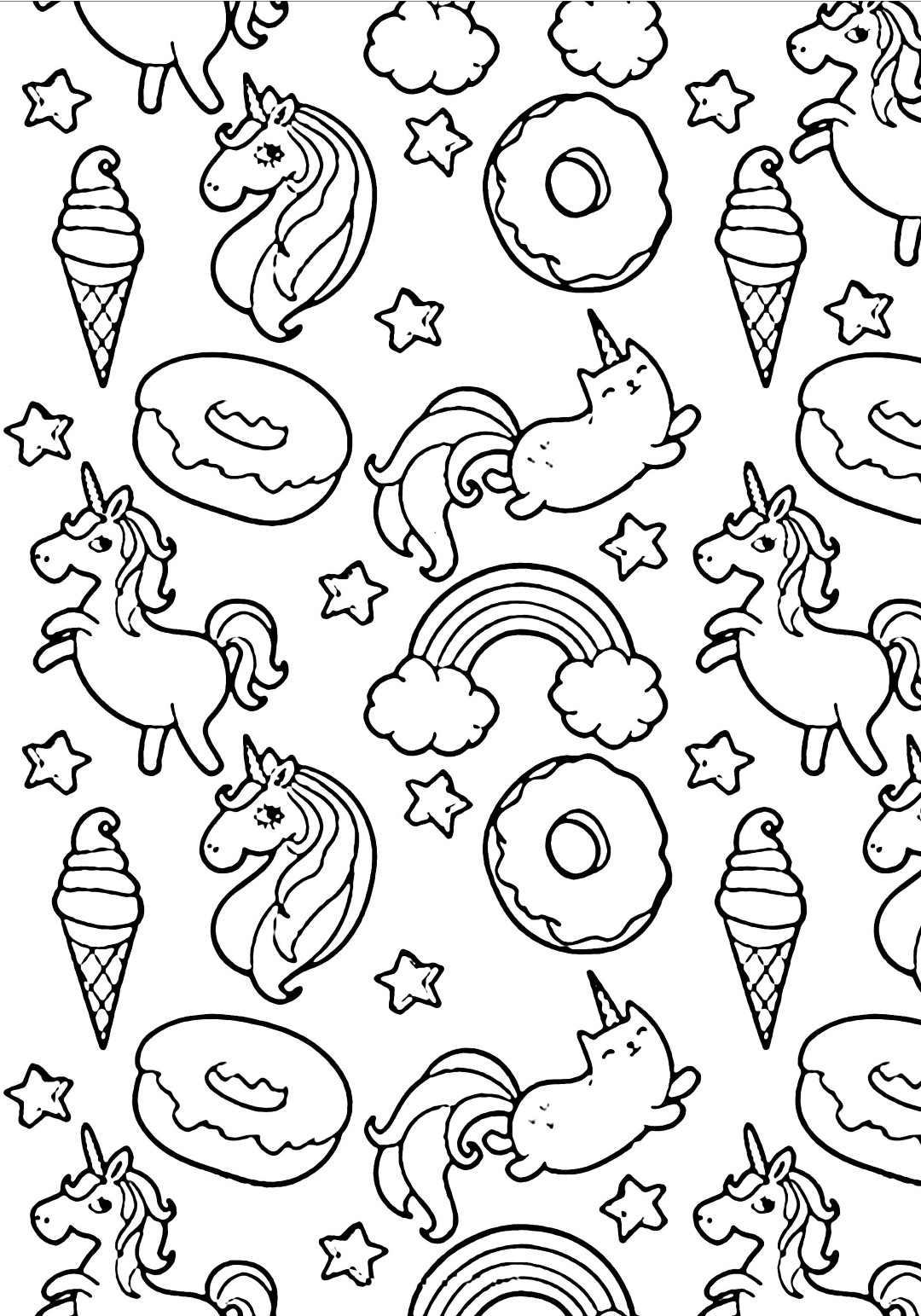 Donut Coloring Pages   Best Coloring Pages For Kids