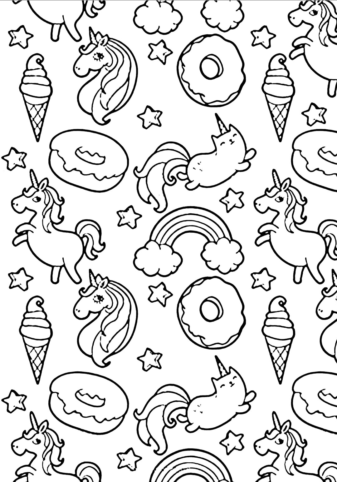 Donut Coloring Pages - Best Coloring Pages For Kids