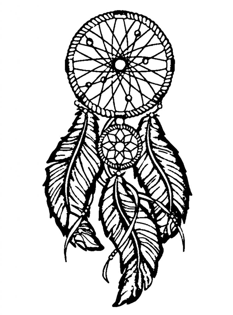 Easy Dream Catcher Coloring Pages