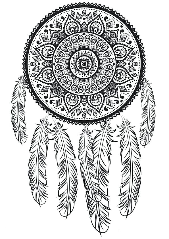 Dream Catcher Coloring Pages - Best Coloring Pages For Kids