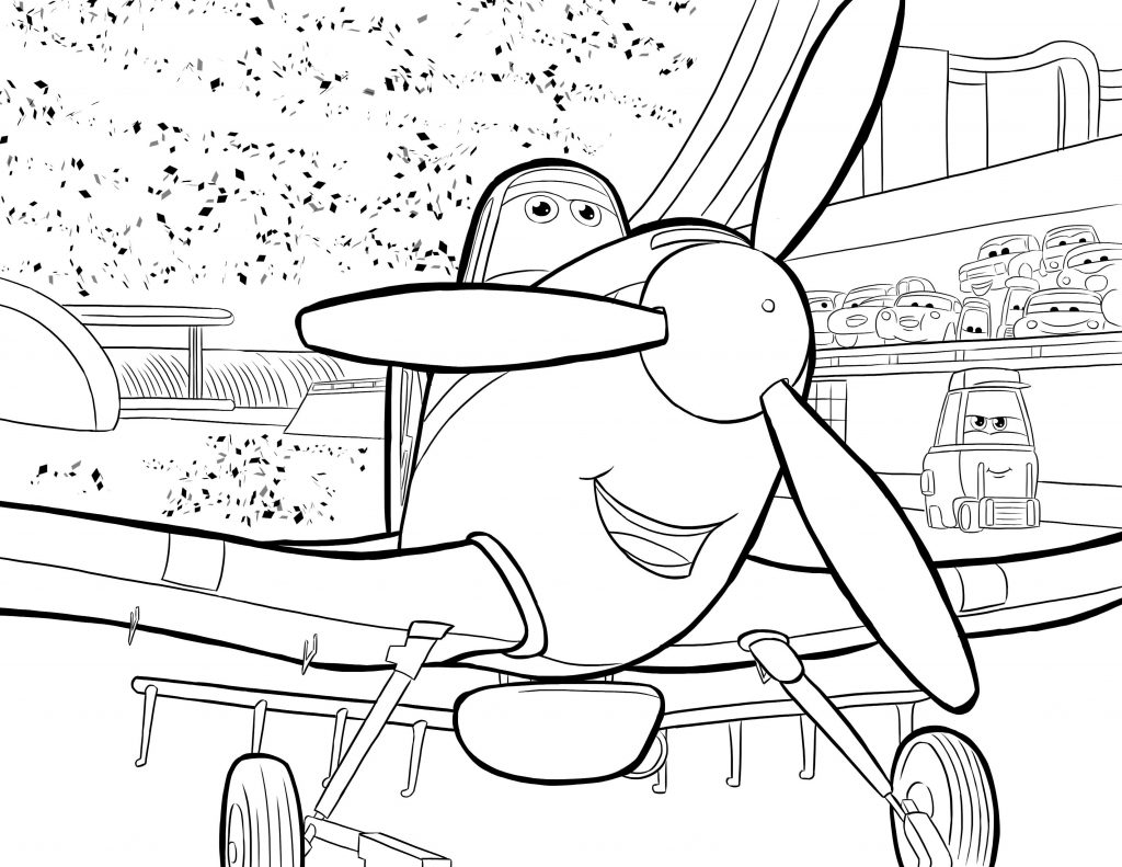 Dusty Crophopper Coloring Page