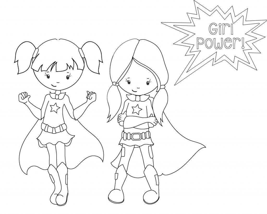 Female Superhero Coloring Pages