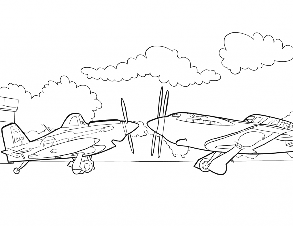 Free Planes Coloring Pages