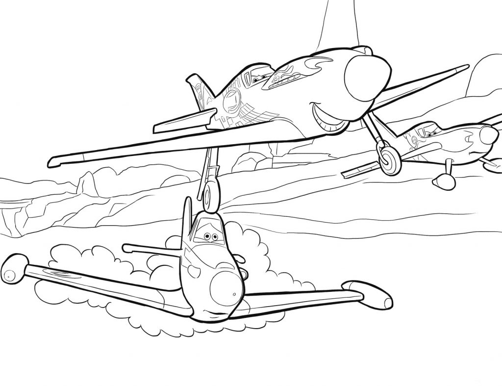 Free Planes Coloring Pages