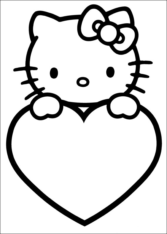 Hello Kitty For Valentines Day Card
