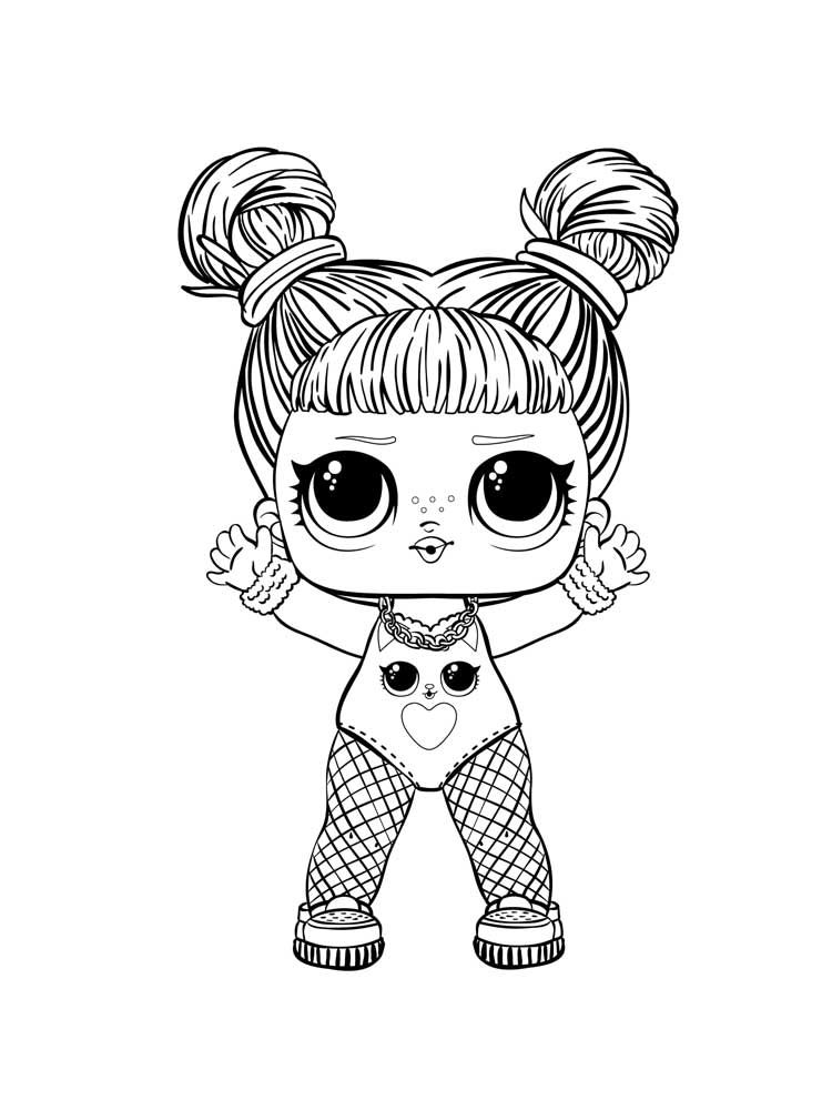 Lol Cute Baby Doll Coloring Page