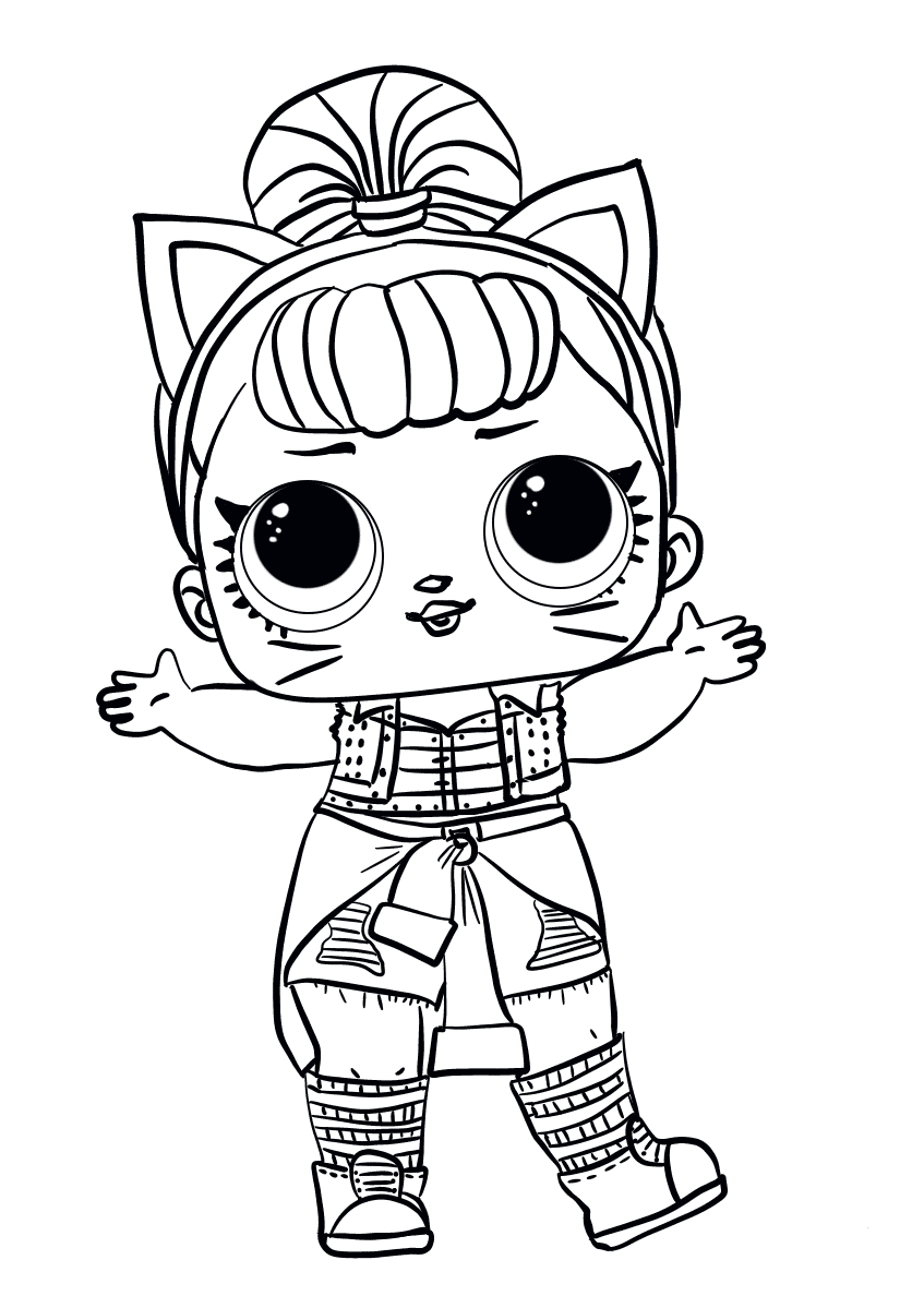 Lol Suprise Doll Precious Meow Coloring Pages - LOL Pets Coloring Pages -  Coloring Pages for Kids and Adults