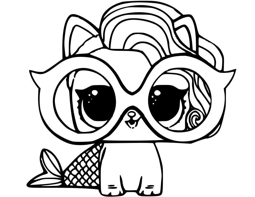 Pets LOL Coloring Pages Print 