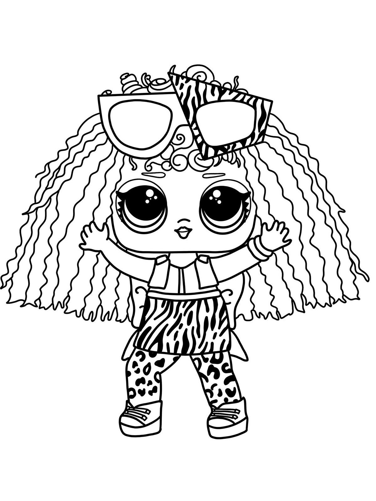 Lol Rocker Doll Coloring Page