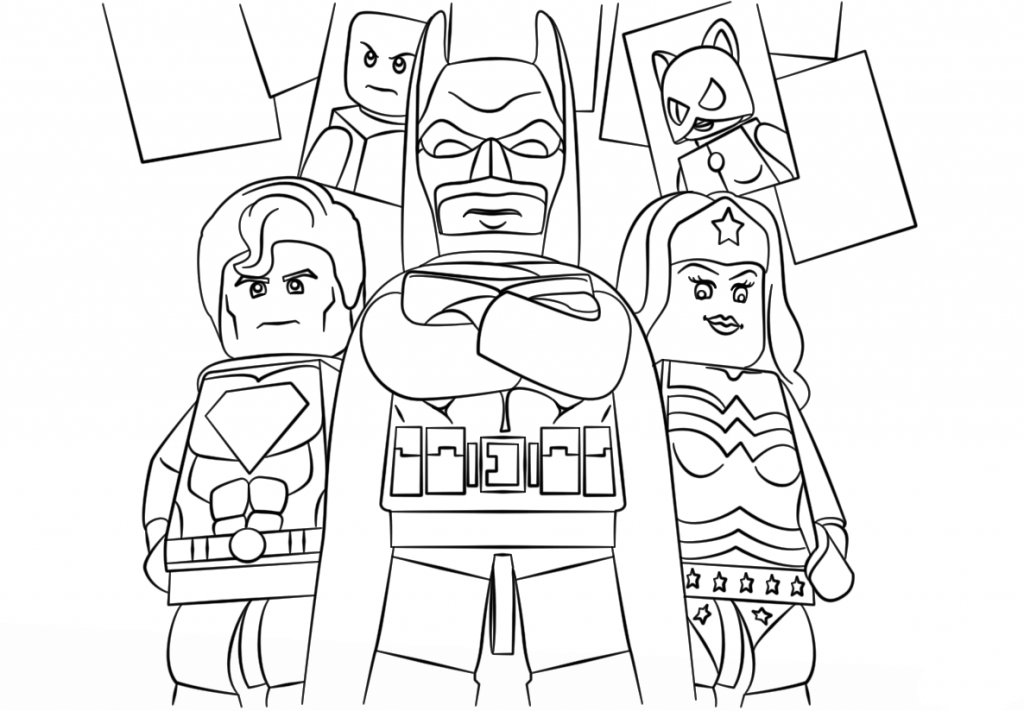 Lego Superhero Coloring Pages