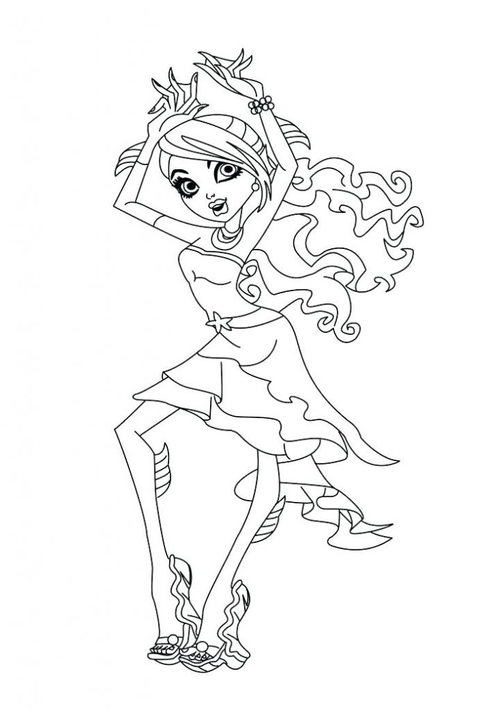 Monster High Dance Coloring Pages