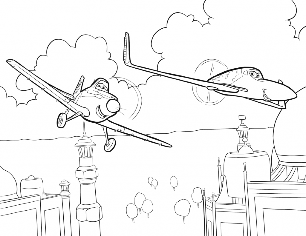 Planes Movie Coloring Printable