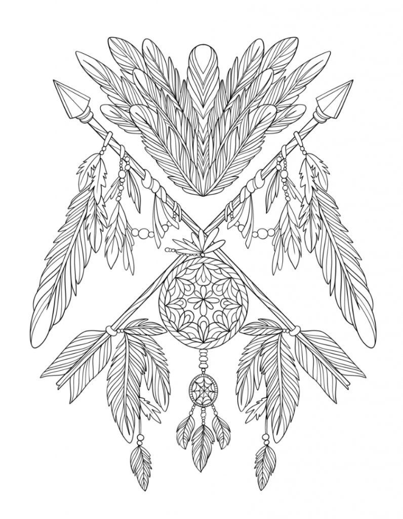 Print Dream Catcher Coloring Pages