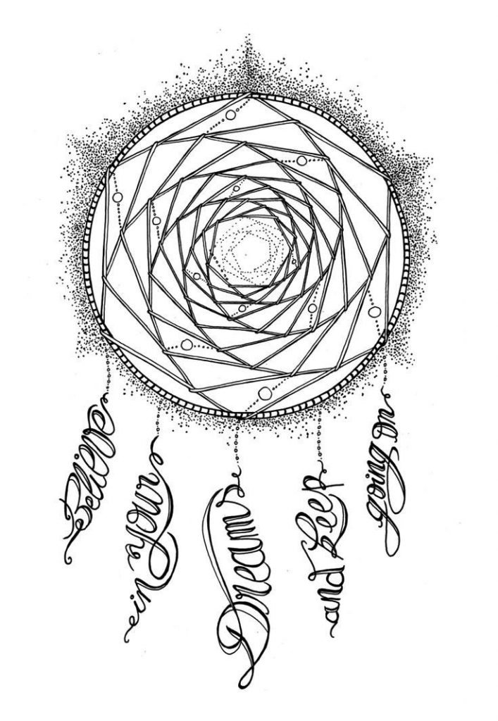 Printable Dream Catcher Coloring Pages