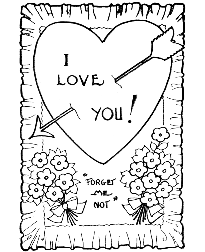 Printable Valentines Day Cards - Best Coloring Pages For Kids