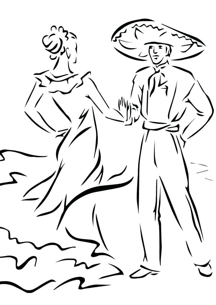 Salsa Dance Coloring Pages