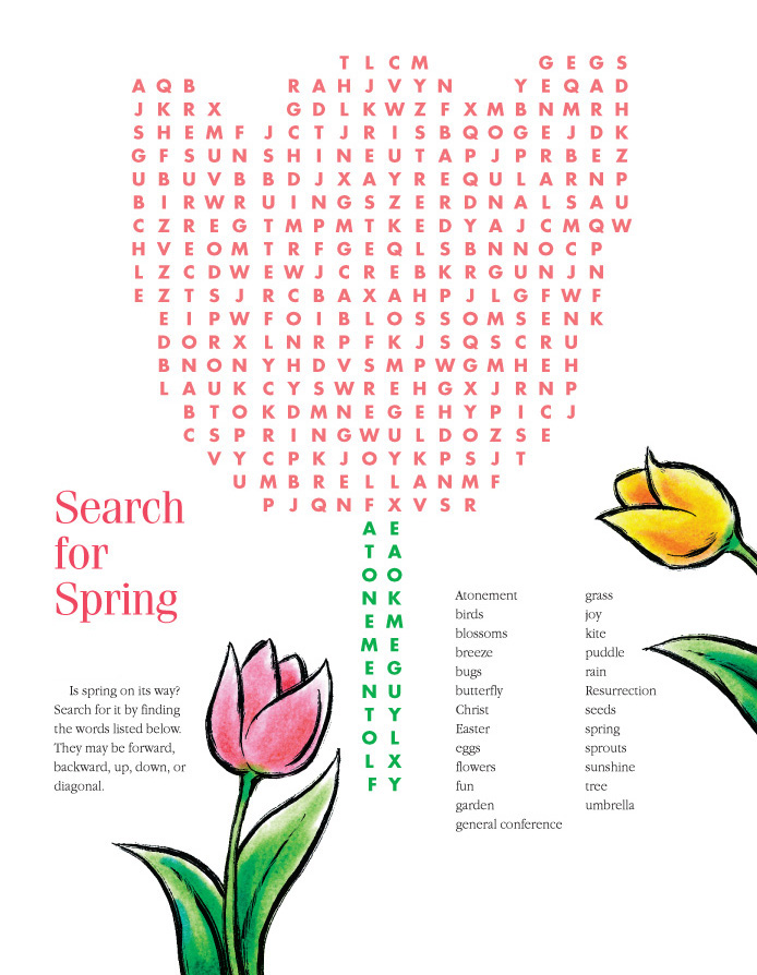 Spring Word Search - Best Coloring Pages For Kids
