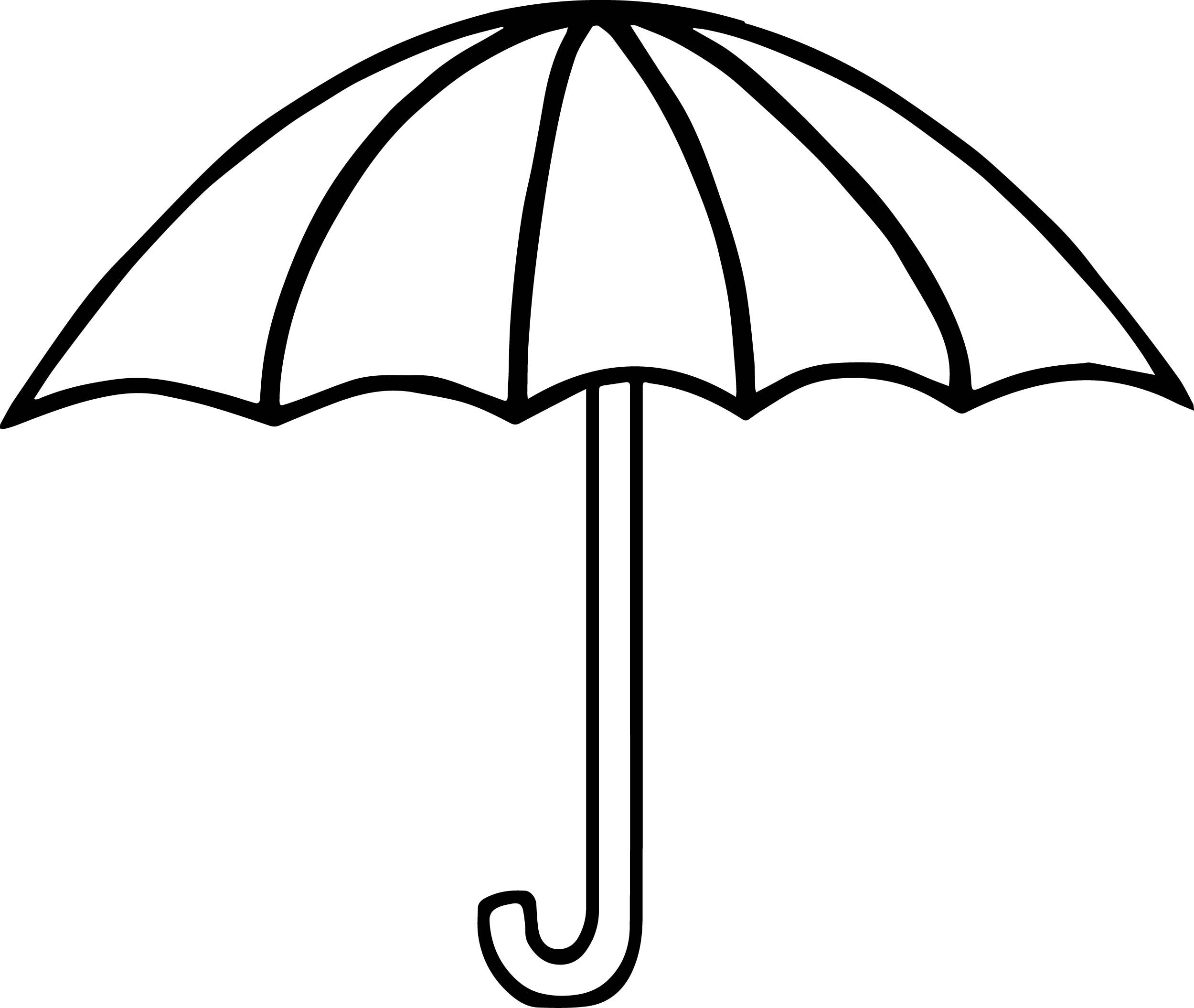 Printable Umbrella Coloring Pages