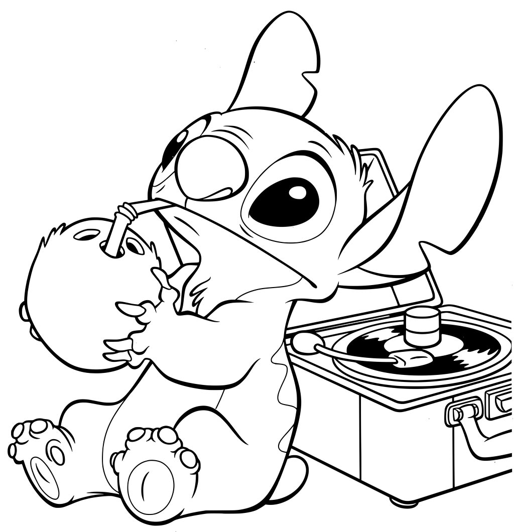 Stitch Disney Coloring Page
