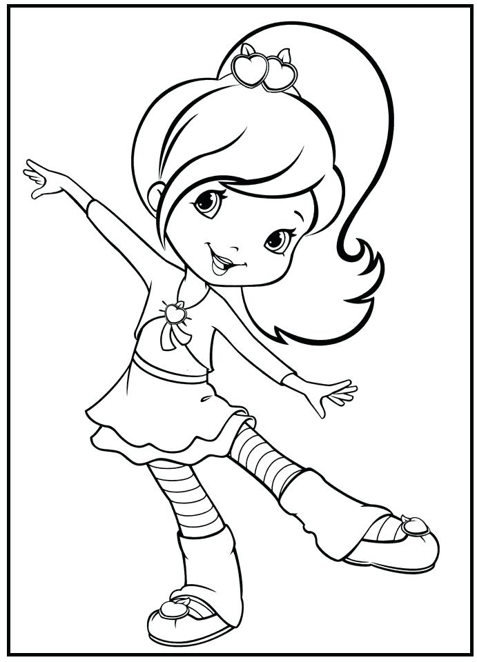 Strawberry Shortcake Dance Coloring Pages