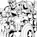 Superhero Coloring Page Avengers