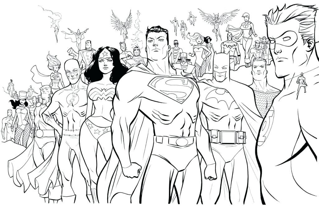 Superhero Coloring Pages