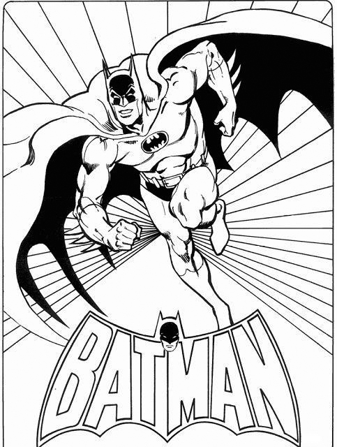 Superhero Coloring Pages - Batman