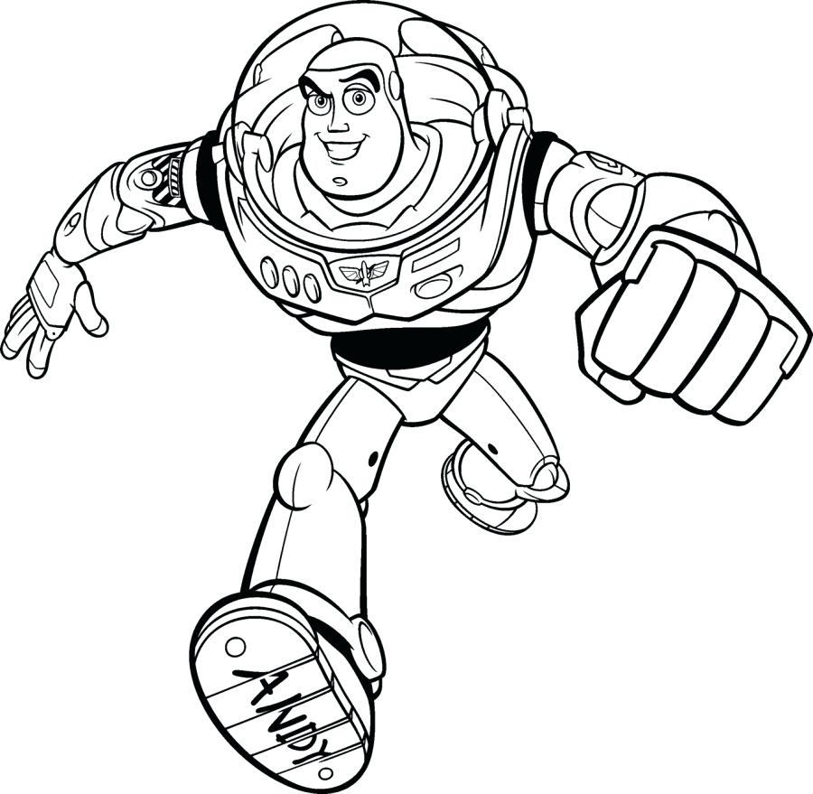 Superhero Coloring Pages - Buzz Lightyear